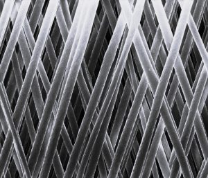 microscope image of electrospun fibers